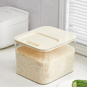 多目的収納可視窓密閉型ドライグレインライスボックスポータブルプラスチック容器工場直販