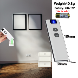 433 MHz Wireless RF-Fernbedienung 1527 Lerncode-Fernbedienung 1/2/3/4CH-Steuerung für Garagentor lampen Lichter Tor - Product Image 2