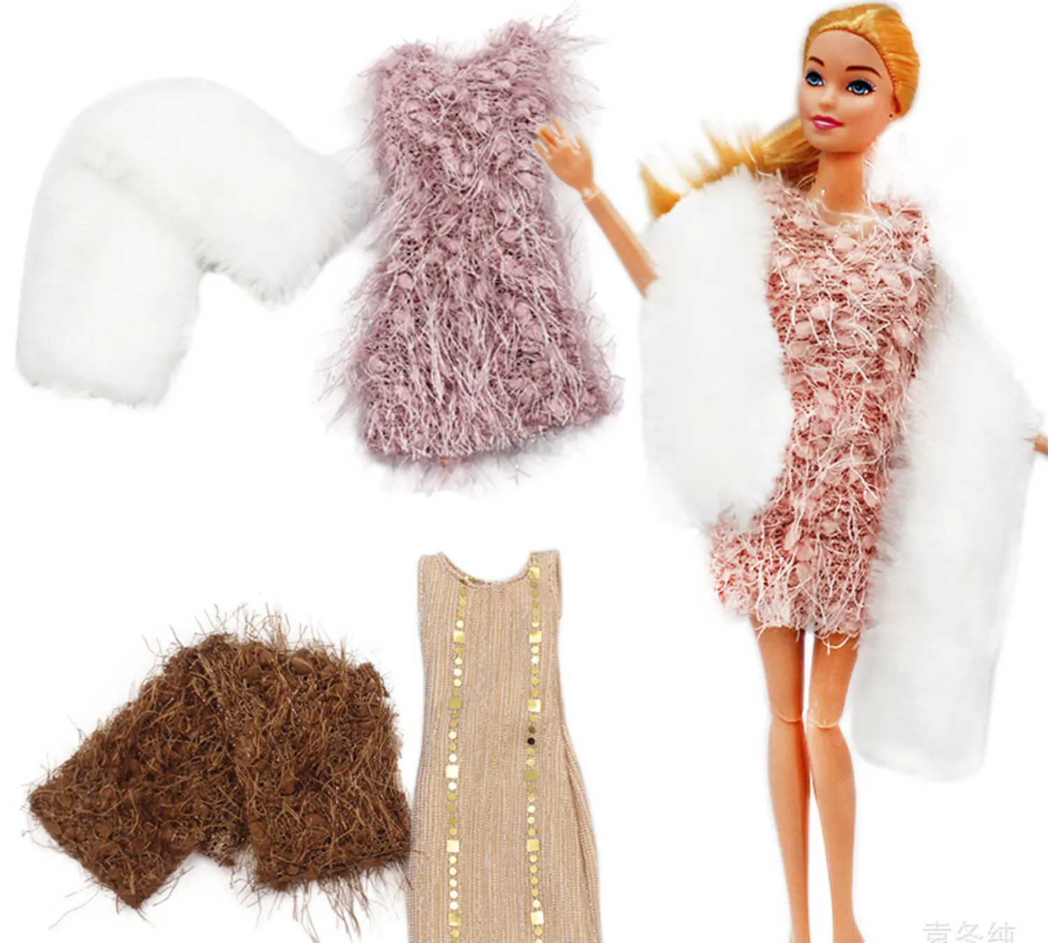 Nouvelle arrivée 12 pouces 1/6 échelle 30 cm fille poupée chandails à la mode, manteaux, châles pour poupée Barbie