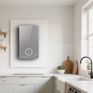 Işık lüks dokunmatik kontrol Tankless anında gaz yakıtlı su ısıtıcısı 13L-24L kuru ateş önleme kapasitesi için doğal gaz duşlar için - Product Image 2