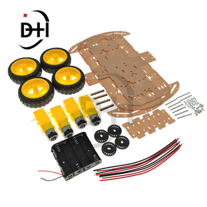 Smart Car Kit 4WD Smart Roboter Auto Chassis Kits Auto DIY Teile mit Batterie kasten Diy Electronic Kit für Arduino ZK-4WD