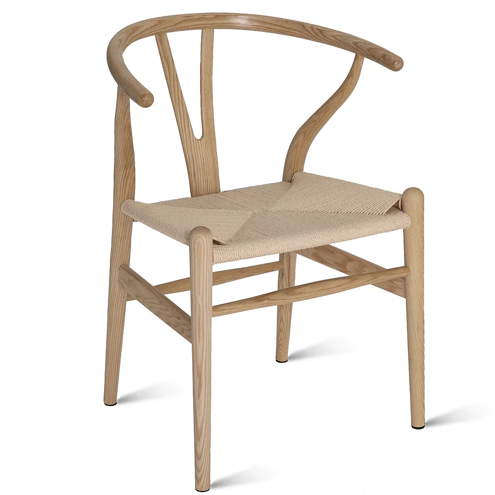 Artesanato clássico nórdico reprodução perfeita mobília de madeira cinza Y cadeira original madeira cor wishbone cadeira de jantar