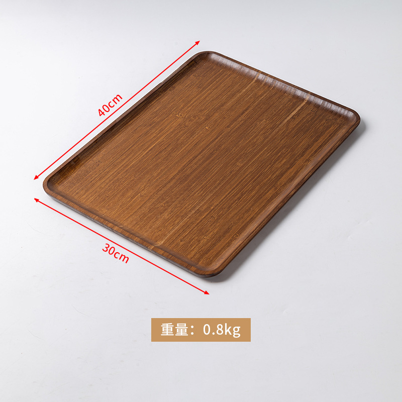 Walnut wood colored rectangular bag, 40*30*1.5 cm.