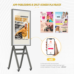 Portable Android <strong>LCD</strong> <strong>Display</strong> for Restaurants Retail Stores Self-Service Mobile Menu Board Remote <strong>Control</strong> IP65 for Elevators OEM - Product Image 2