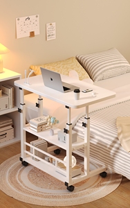 Mesita de noche multifuncional para hospital con tiras de protección Mesa de cama ajustable de acero duradero - Product Image 6