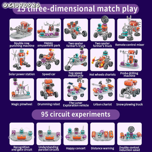 Kit robot à monter soi-même Jouets à tige Enfants 5-9 ans Physique Robot éducatif Science Ingénierie Enfants Expériences scientifiques Anniversaire - Product Image 5