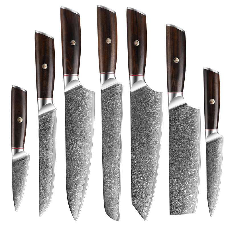 Damasco chef cuchillo conjunto