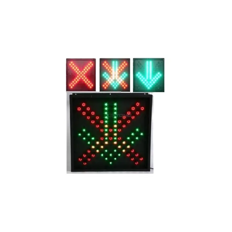 Led Sinal Variável X e SETA PARA BAIXO Controle Da Pista Estrada Tráfego Placa do Sinal da Cruz Vermelha Seta Verde