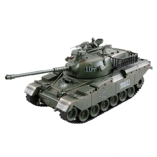 1:18 Радиоуправляемый Танк для стрельбы Американский Танк M60 игрушка Большой боевой автомобиль с дистанционным управлением для детей