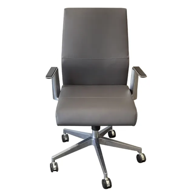 Foshan fabricante de muebles al por mayor de alta calidad de cuero silla de oficina CEO Conferencia silla giratoria de cuero para la venta