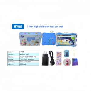 <strong>2025</strong> 7-inch Kids Tablet 12+256G Android Tablet with SIM Card <strong>WIFI</strong> Send 4 Surprise <strong>Toys</strong> for Children to Learn Games to Accompany