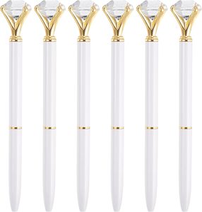 뜨거운 판매 1.0mm 블링 크리스탈 다이아몬드 볼펜 좋은 품질 판촉 금속 연필 사무실 학교 학생을위한 완벽한 - Product Image 1