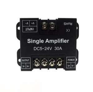 Amplificador LED de 30A DC, 5V, 12V, 24V, 1CH, repetidor de sincronización de señal PWM, expansor de potencia para controlador de atenuación de luz de tira COB de un solo Color - Product Image 3