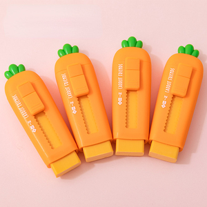 Phim hoạt hình cà rốt thiết kế mở rộng văn phòng tẩy cho trẻ em Kawaii văn phòng phẩm Bút chì tẩy - Product Image 4