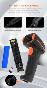 Usb Cổ Phiếu Cho <span class=keywords><strong>Bluetooth</strong></span> 2D 3D Không Dây Android Máy Quét Mã QR Mã Vạch Đầu Đọc Thanh Toán Thiết Bị Đầu Cuối Tài Liệu Máy Quét Laser Tốc Độ Súng - Product Image 6