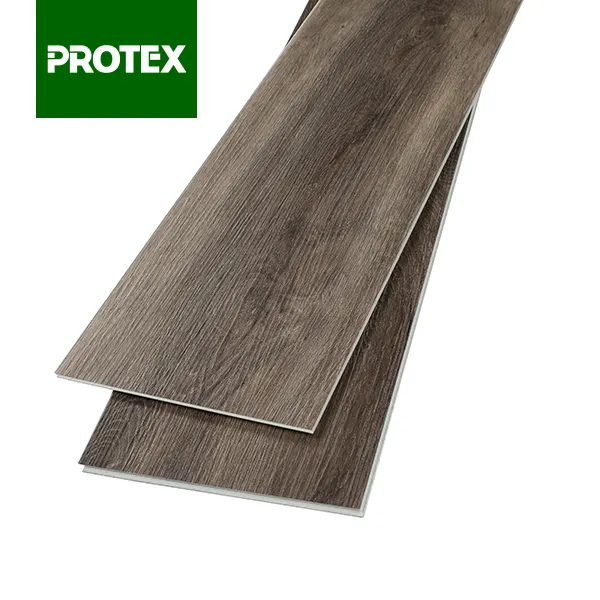 Protex satılık Pvc döşeme plastik fayans halı/taş/ahşap görünümlü Spc vinil sert çekirdek SPC döşeme ofis yapı