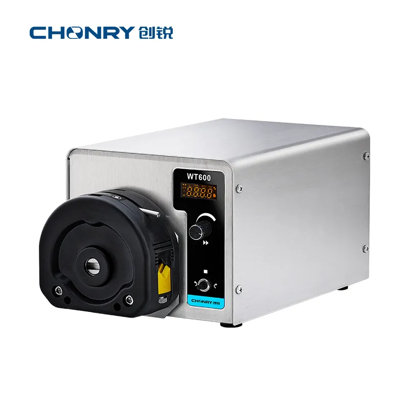 Chonry WT600 DC không chổi than động cơ nước thải chuyển màng lọc Kiềm mỏ thoát nước xử lý chất lỏng bơm nhu động