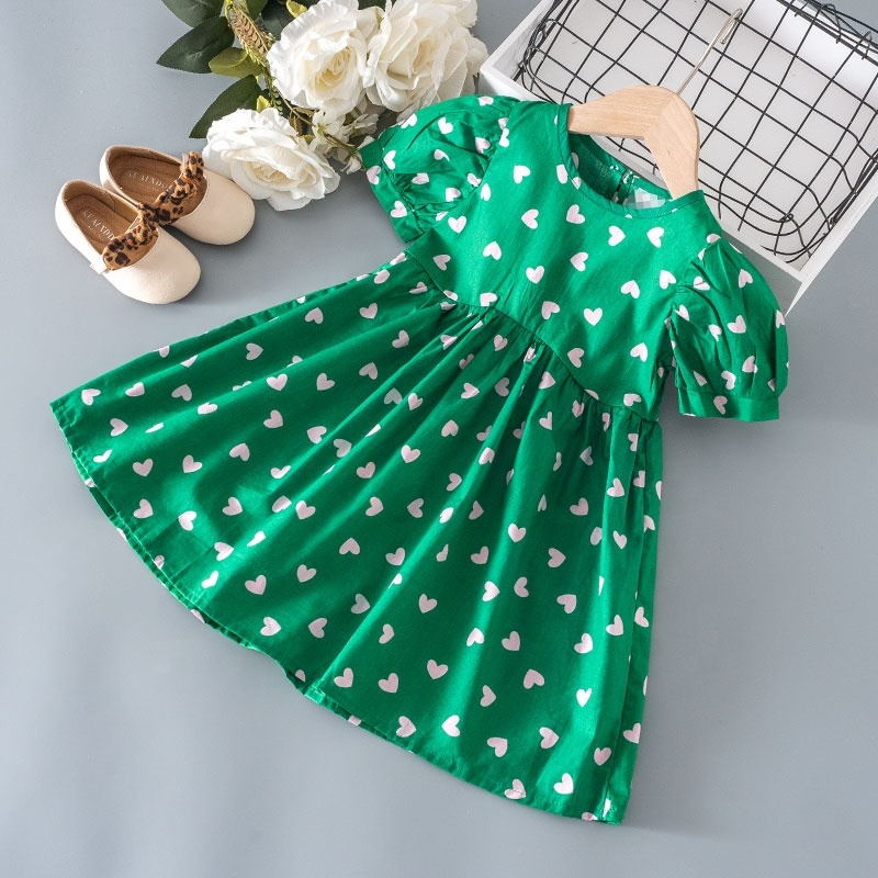 Supply Children's Dress Prints Summer Kids Clothing Girls Party Dress