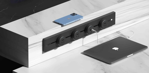 Sistema de riel de alimentación de escritorio inteligente MF multifunción universal para oficina, toma de corriente eléctrica - Product Image 3