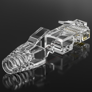 6.5mm RJ 45 Claw Modular cắm khởi động Bìa PC Chất liệu 1P pins CAT5e <span class=keywords><strong>CAT6</strong></span> tương thích cao su căng thẳng cứu trợ RJ45 kết nối khởi động - Product Image 3