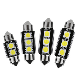 Toptan otomotiv Led tavan ışığı Cnabus polar olmayan çözme çift İpucu 5050 3smd okuma işık plaka işık - Product Image 1
