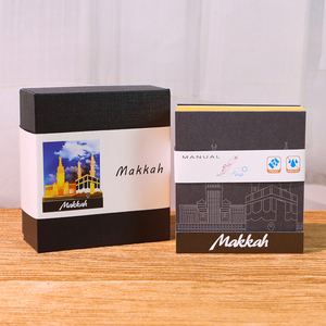 Makkah City Landmark 3D Modelado de notas Cubo Novedad Decoraciones de escritorio Papel cortado con láser Bloc de notas artesanal para regalo - Product Image 4