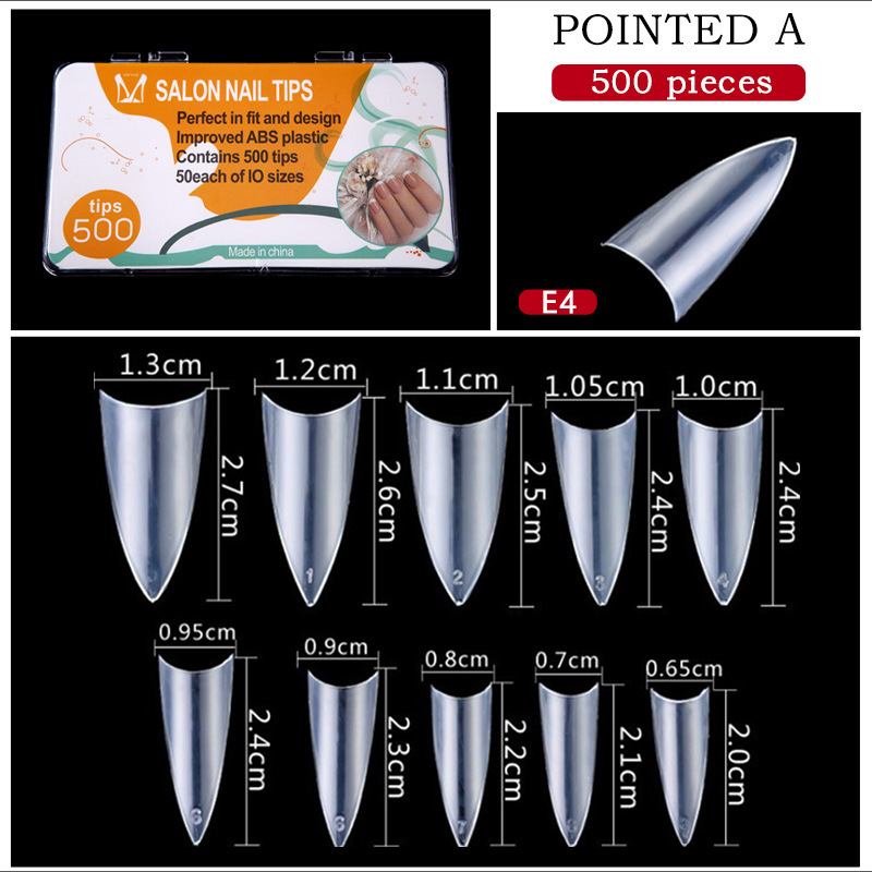 E4 Sharp transparente 500 unids/caja