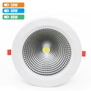 Yüksek kaliteli proje aşağı ışık gömme yuvarlak alüminyum 50w 60w 80w 8 inç cob led modül downlight - Product Image 3