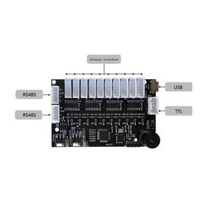 Taidacent 10CH 13,56 MHz ISO 14443A RS485 Modbus TCP Lector Rfid Lector RFID de largo alcance Módulo de lectores de tarjetas de control de acceso - Product Image 2