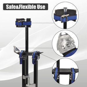 24-40 אינץ 'גבס שטיחים כלי אלומיניום עבור ציור גיזום ניקוי גובה שחור גובה מתכוונן מעליות סולמות פיגומים - Product Image 3
