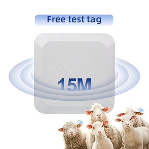 Precio de fábrica RFID Lector de etiquetas de ganado 15M E710 Lector RFID UHF integrado con antena TCP/IP RS232 RS485 8dbi UHF RFID - Product Image 1