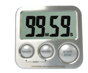 Orologio elettronico conto alla rovescia con cronometro timer da cucina digitale a led per cucinare sveglia da studio - Product Image 2