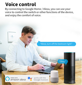 SIXWGH 16A Smart Home Wall Switch WIFI telecomando Timer interruttore Tuya App compatibilità Google Home Alexa nessuna batteria richiesta - Product Image 4