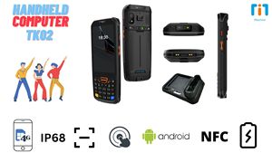 Ручной Cortex-A53 4-дюймовый сканер штрих-кодов, мобильный терминал данных, Android PDA POS-машина, ручной смарт-Android Smart - Product Image 2