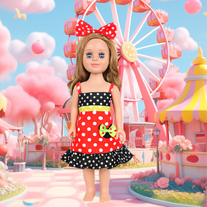 MSYO 18-Inch amerikan parlak sevimli kız bebek giysileri için Mini 45cm hızlı örnek özel OEM ve ODM moda bebek aksesuarları giyim - Product Image 5