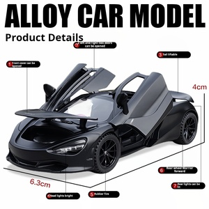KMM 1901-7ベースアクリルボックス付きMCL 720s 1/32サウンドおよびライトドア開放可能ダイキャスト車玩具合金車モデルハイエンドボーイ - Product Image 4