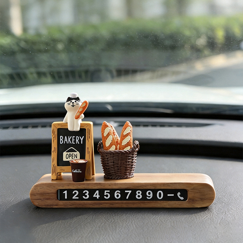Bread Signboard, Bread Basket, Wood Grain Number Tag