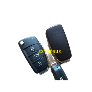 Logo olmadan Audi 3 düğme anahtarsız uzaktan anahtar için yüksek kalite (433mhz/MQB çip/HU66) akıllı uzaktan araba anahtarı - Product Image 1