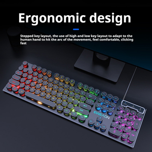 EWEADN 104-Keys Wired Mechanical Feel USB Interface Gaming <strong>Keyboard</strong> LED Backlit for Business &amp; Office New Product - Product Image 5