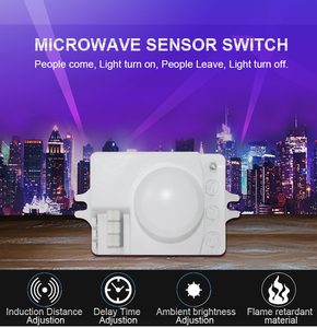 小型スマート照明スイッチAC 85V ~ 250V最大荷重800W 2 ~ 16Mセンシングマイクロ波制御天井灯LED電球誘導 - Product Image 2