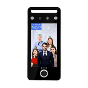 Riconoscimento dinamico del viso e delle impronte digitali controllo accessi codice QR lettore RFID riconoscimento facciale sistema biometrico di presenze - Product Image 1