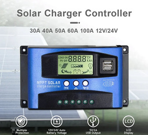 10A 12V/24V PWM regolatore di carica solare con schermo Lcd sistema di energia solare 12V Kit solare - Product Image 4