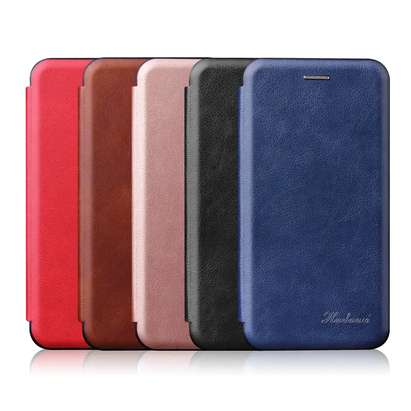 Capa magnética de couro com apoio para samsung, capa de couro com flip, para iphone 11, x, xs, max, xr, com suporte, para note 10, plus