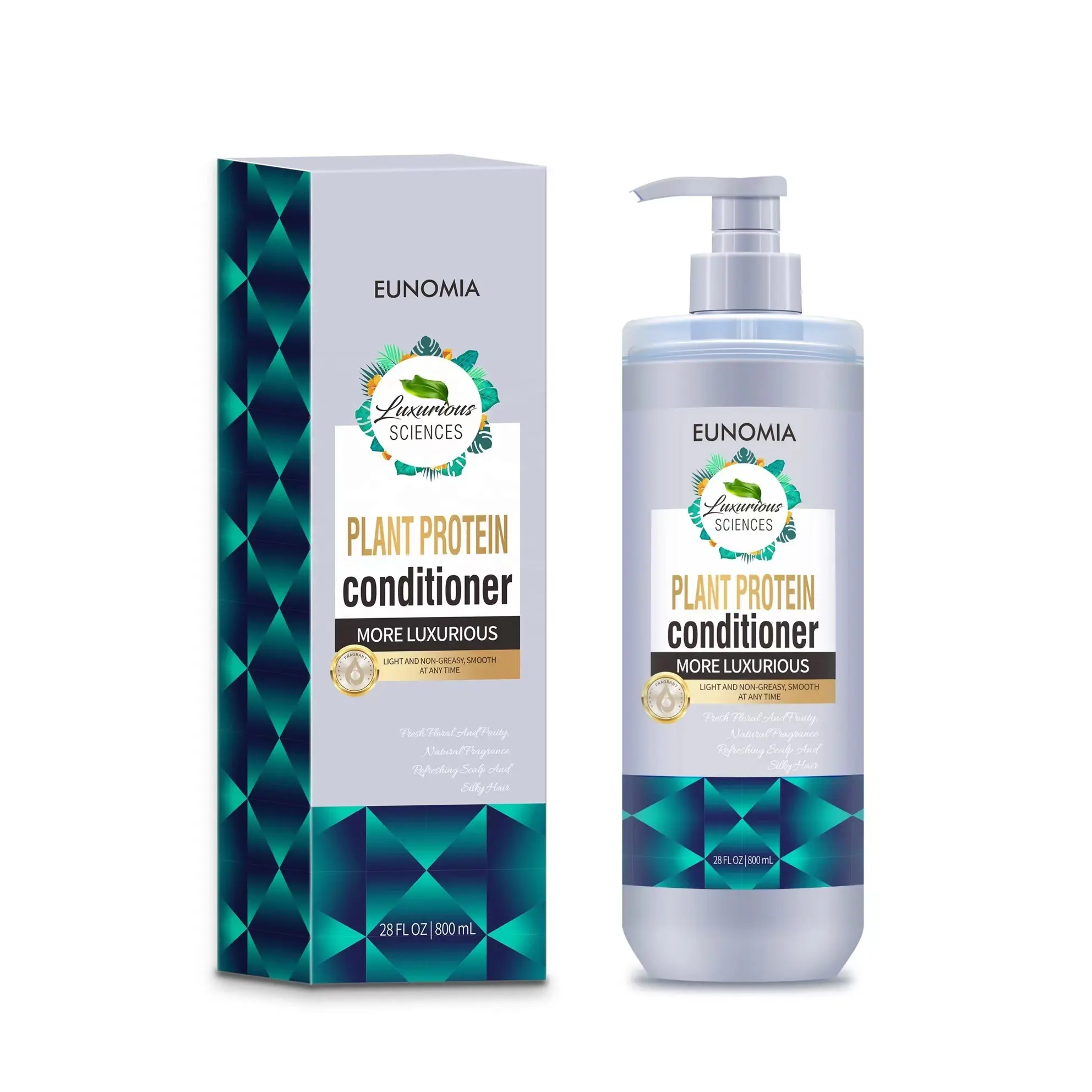 2023 New Style Luxuriöses Pflanzenprotein-Shampoo und Conditioner Set Haarausfall OEM Sulfat freier Keratin Shampoo Conditioner