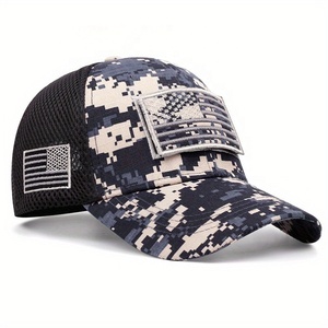 In Stock Classic Unisex America Presidential Election Camouflage Colorful 5 <strong>Panel</strong> Soft Mesh Trucker Cap Custom Usa Hat <strong>Patches</strong> - Product Image 3