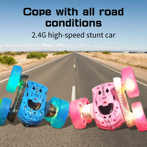 High Quality 2.4g Mhz 5ch <strong>Rc</strong> Stunt Rolling <strong>Car</strong> Double Side Remote <strong>Controlled</strong> <strong>Car</strong> <strong>With</strong> Led Light <strong>Rc</strong> <strong>Car</strong> for Kids - Product Image 4