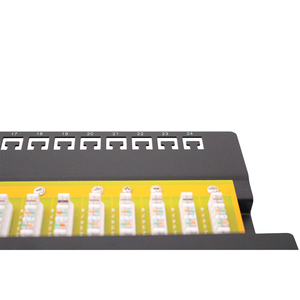 UTP非屏蔽CAT6 24端口彩色梯形网络配线架 - Product Image 4