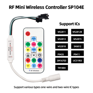 Мини Беспроводной RF RGB светодиодный контроллер 17-клавишный пульт дистанционного управления диммер для изменения светодиодной полосы света DC 5V-24V 12A - Product Image 6
