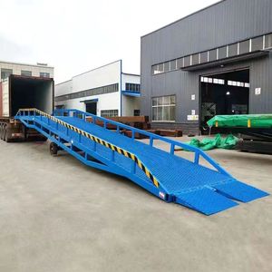 Yard <strong>Ramp</strong> Manual Adjustable <strong>Load</strong> <strong>Dock</strong> <strong>Ramp</strong> <strong>Leveler</strong> for <strong>Container</strong> Truck Movable <strong>Dock</strong> <strong>Leveler</strong> Mobile Yard <strong>Ramps</strong> - Product Image 5