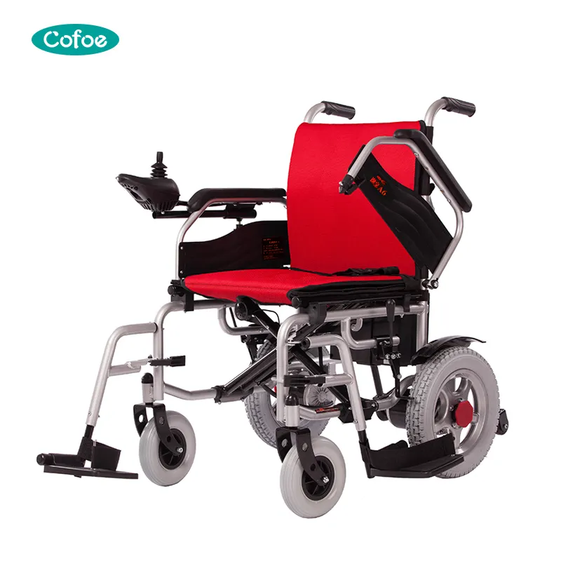 電動折りたたみ車椅子アルミスチール軽量電動折りたたみ車椅子中国卸売業者
